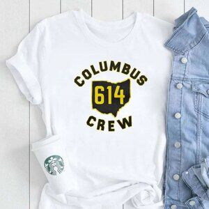 Columbus Crew 614 T Shirt Soccer Team Graphic Sports Fan Gift Retro Vintage Tee